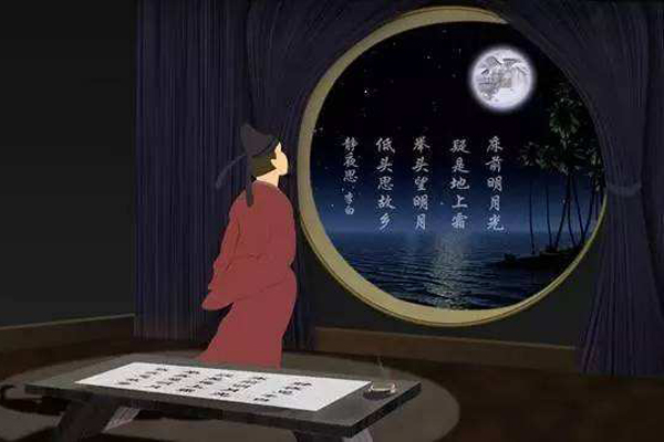 《静夜思》古诗译文及赏析及床为何物,又设在何处?
